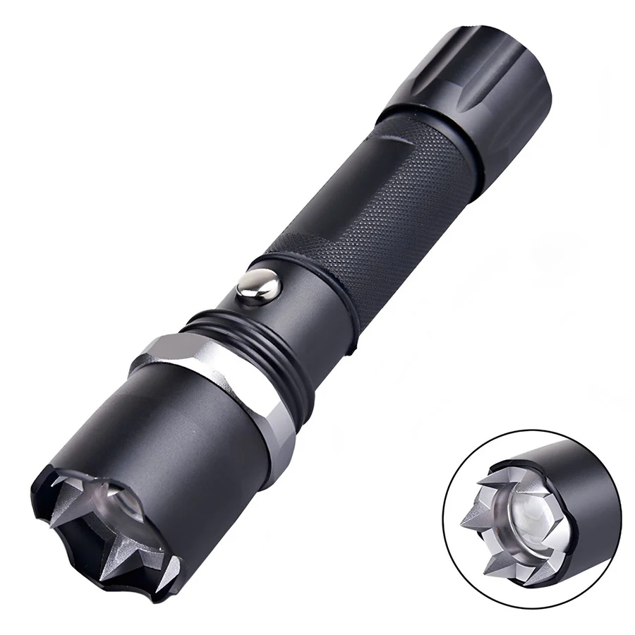 Spiked Tactical Flashlight Self Defense