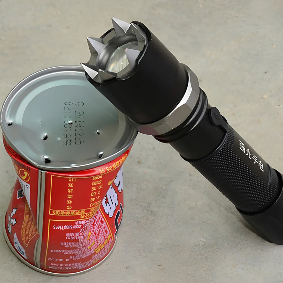 Spiked Tactical Flashlight Self Defense - Image 6